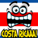 Drapeau costaricain "Costa Ricaaa!"