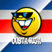 Smiley et drapeau costaricain