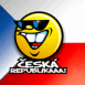 Smiley et drapeau tch�que