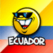 Smiley et drapeau �quatorien