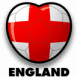 Angleterre: Ballon en coeur