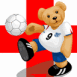 Angleterre: Ourson et drapeau