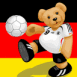 Allemagne: Ourson et drapeau