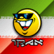 Smiley et drapeau iranien