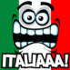Drapeau italien "Italiaaa!"