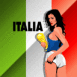 Italie: Bimbo et drapeau
