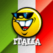 Smiley et drapeau italien