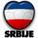 Serbie: Ballon en coeur