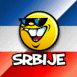 Smiley et drapeau serbe