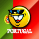 Smiley et drapeau portugais