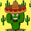 Cactus portant un sombrero