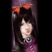 Japonaise et ruban rouge