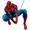 Spider-Man accroch� � une toile