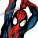 Ultimate Spider-Man volant sur sa toile