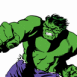 Hulk frappe du poing