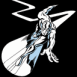 Surfeur d'argent jaillit