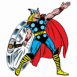 Thor vise pour lancer sa masse