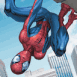 Ultimate Spider-Man accroupi � l'envers