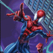 Ultimate Spider-Man tire devant un building