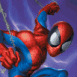 Ultimate Spider-Man bondit, biceps en arri�re