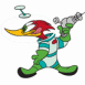Woody Woodpecker astronaute
