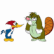 Woody Woodpecker et le Castor