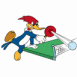 Woody Woodpecker au ping pong