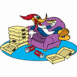 Woody Woodpecker mange des pizzas