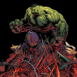 Hulk sur un tas d'ordures