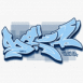 Graffiti bleu ciel
