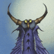 Hibou bleu cornu