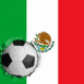 Mexique: Drapeau et ballon encastr�