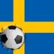 Su�de: Drapeau et ballon encastr�