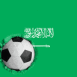 Arabie saoudite: Drapeau et ballon encastr�
