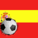Espagne: Drapeau et ballon encastr�