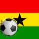 Ghana: Drapeau et ballon encastr�