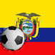 Equateur: Drapeau et ballon encastr�
