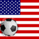 Etats-Unis: Drapeau et ballon encastr�