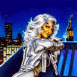 Silver Sable buvant du champagne