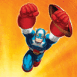 Captain America en plein saut