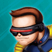 Cyclope regardant avec attention