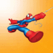 Spidey tissant un fil