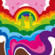 Arc-en-ciel psych�d�lique