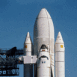 Navette spatiale au d�collage	