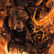 Ghost Rider sur sa moto