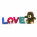 Souris et nounours avec le mot "love"
