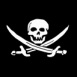 Pirates, drapeau plat