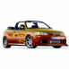 Volkswagen Golf cabriolet tuning avec flammes