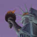 New York: Statue de la libert�, contre-plong�e