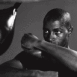Boxeur, photo noir et blanc